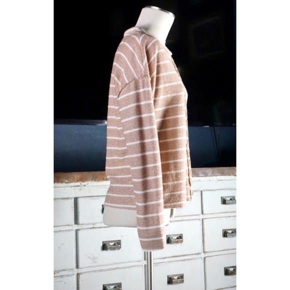 Anthropologie Devin Textured Sweatshirt New L - Picture 3 of 7